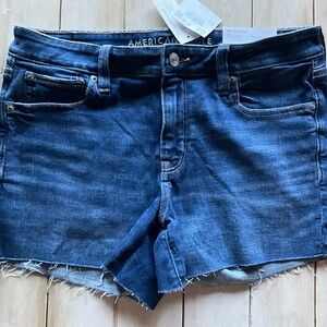 NWT. Women’s American Eagle, Cutoff Jean Shorts Low-Rise Size 10